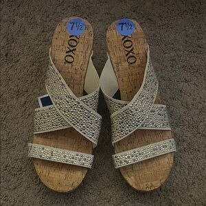 Oxo Women's Sparkling White Sandals